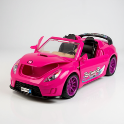 KABRIOLET AUTO DLA LALKI LALEK RÓŻOWY ZESTAW ZABAWKA LALKA DLA DZIEWCZYNKI