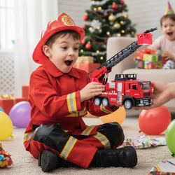 Metalowa Straż Pożarna SAMOCHÓD STRAŻACKI AUTO ZABAWKA dla chłopca dziecka