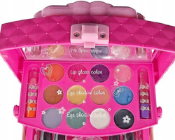 OTWIERANY KUFEREK DO MALOWANIA MAKIJAŻU DLA DZIECI KOSMETYKI W ZESTAW XXL