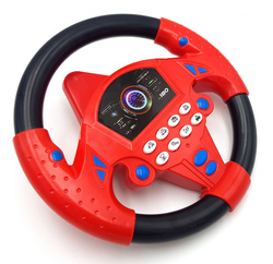 KIEROWNICA NA PRZYSSAWKI Czerwona F1 Z DŹWIĘKIEM SYMULATOR Dźwięki Jazdy