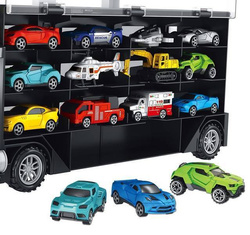 AUTO TIR LAWETA CIĘŻARÓWKA Z WYRZUTNIĄ autka RESORAKI x12 ZESTAW dla dzieci