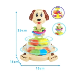 Zabawka Bączek Piesek z Kuleczkami Karuzela SPINNER BĄK ZABAWKA DLA DZIECI