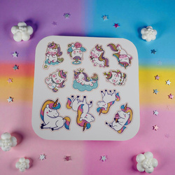 Unicorn Jednorożec Do Malowania Dla Dziewczynki Nauka Liter Cyfr Z Naklejki