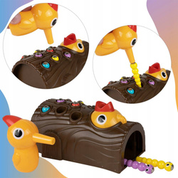 DZIĘCIOŁ I ROBACZKI GRA ZRĘCZNOŚCIOWA MAGNETYCZNA DLA DZIECI CAŁEJ RODZINY