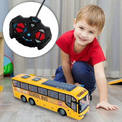 AUTOBUS SZKOLNY ZDALNIE STEROWANY JEŻDŻĄCY INTERAKTYWNY PILOT DLA DZIECI