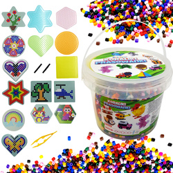 Koraliki Do Prasowania Zestaw XXXL Szablony kuferek PREZENT ŚWIĘTA GWIAZDKA