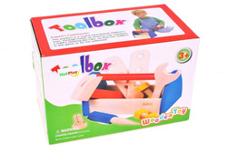 SKRZYNKA DREWNIANA z Narzędziami WARSZTAT MAŁY MAJSTERKOWICZ DLA CHŁOPCA