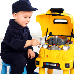 SILNIK CIĘŻARÓWKI AUTOBUS DO NAUKI SKRĘCANIA ZABAWKA AUTO MECHANIK WARSZTAT