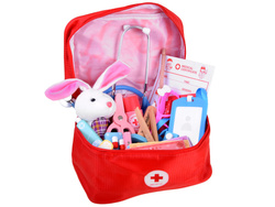 Duzy zestaw MAŁEGO LEKARZA drewniany mały lekarz doktor ZA4146