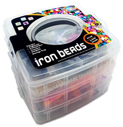 Koraliki Do Prasowania Zestaw 6000 el Szablony Kuferek Wzory Prasowanka XXL