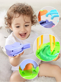 KOLEJKA marble Tor dla zwierząt KULKI ZOO RolyPoly