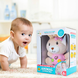 ZAJĄCZEK KRÓLICZEK KRÓLIK PLUSZOWY INTERAKTYWNY ZE ŚWIATŁEM I MUZYKĄ