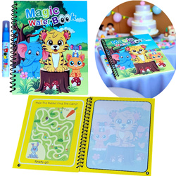 KSIĄŻECZKA WODNA KOLOROWANKA MALOWANKA Z PISAKIEM WODNYM NA WODĘ MALOWANIA