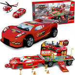 PARKING Z AUTKAMI AUTA SAMOLOT AUTO GARAŻ ZE ZJEŻDŻALNIĄ DLA AUTEK TOR SAMO