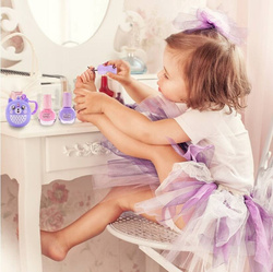 ZESTAW KOSMETYKÓW DO MAKIJAŻU I MANICURE NAKLEJKI NA PAZNOKCIE DLA DZIECI