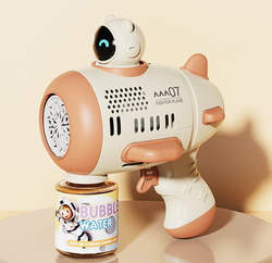 PISTOLET DO ROBIENIA BANIEK NA BAŃKI AUTOMAT MASZYNA BATERIE AA LED Z PŁYN