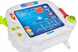 ZESTAW DO REANIMACJI WÓZEK MAŁY LEKARZ EKG AKCESORIA DO ZABAWY DLA DZIECI