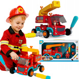 AUTO Wóz Strażacki Straż Pożarna ŚWIATŁO DŹWIĘK FIGURKA STRAŻAKA śrubokręty