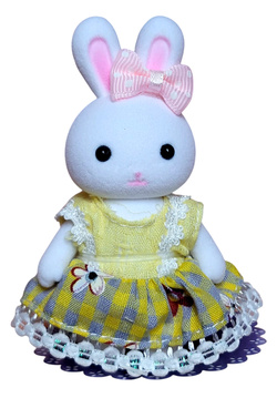 KRÓLIK FIGURKA ZESTAW SYPIALNIA Z MEBELKAMI UBRANKA PREZENT DLA DZIEWCZYNKI