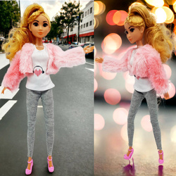 DOMEK DLA LALEK rozkładany otwierany DOMEK na kółkach WALIZKA Lalki LALKA