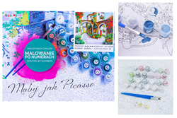 Malowanie po numerach Obraz olejny krosno dzieci