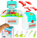 ZESTAW LEKARSKI W PLECAKU MAŁY DOKTOR PLECAK MEDYK DO ZABAWY DLA DZIECI