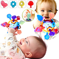 GRYZAK Zabawka Sensoryczna Montessori GRZECHOTKA Antystresowa Dla Dzieci