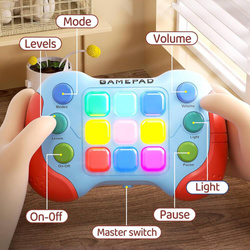 KONSOLA GRA MEMORY NA PAMIĘĆ DLA DZIECI GAMEPAD ZABAWKA DO GRY BATERIE AAA