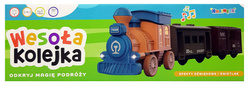 Wesoła kolejka ciuchcia pociąg RETRO LOKOMOTYWA z wagonami napędem