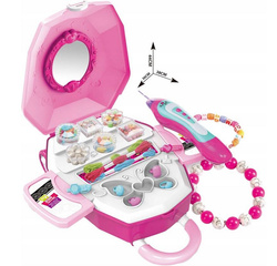 TOALETKA WALIZKA NA KÓŁKACH KUFEREK DLA DZIECI SPINKI DO WŁOSÓW NA PREZENT