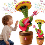 TAŃCZĄCY KAKTUS Z GITARĄ ZABAWKA ŚPIEWAJĄCA POWTARZAJĄCY SŁOWA I DLA DZIECI