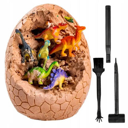 JAJO DINOZAURA JUMBO SKAMIELINA + 12 FIGUREK DINOZAURA W JAJKU ZESTAW XXL