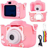 APARAT FOTOGRAFICZNY CYFROWY DLA DZIECI KOTEK POLSKIE MENU FULL HD + GRY
