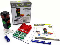 SYGNALIZACJA ŚWIETLNA LED DLA DZIECI ZESTAW MŁODY ELEKTRYK ZABAWKA DO NAUKA