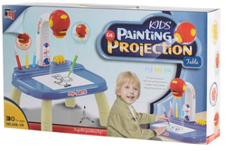 TABLICA DO NAUKI RYSOWANIA Z PROJEKTOREM Stolik PISAKI EDUKACYJNA