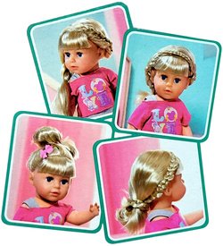 LALKA ZABAWKA ZESTAW Z AKCESORIAMI NA PREZENT DLA DZIEWCZYNKI INTERAKTYWNA