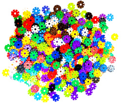 DUŻY ZESTAW KLOCKI 3D KONSTRUKCYJNE GWIAZDKI 506 ELEMENTÓW DLA DZIECI 3+