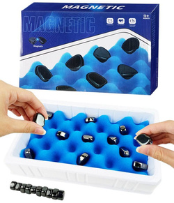 Kamienie magnetyczne Gra w szachy PLANSZOWA magnesy logiczna z magnesami