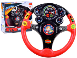 ŚWIECĄCA KIEROWNICA DLA DZIECI MALUCHA SYMULATOR JAZDY AUTA ZABAWKA DO AUT