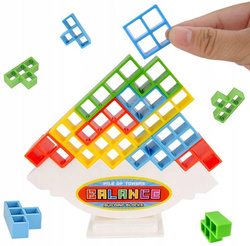 Układanka tetris balansujące klocki TOWER DLA DZIECI WIEŻA 3D gra LOGICZNA
