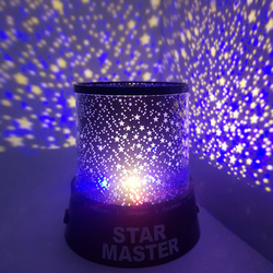 LAMPKA NOCNA MASTER PROJEKTOR GWIAZD LAMPA NA BATERIE DO POKOJU DLA DZIECI