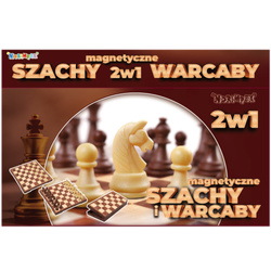 Szachy Warcaby MAGNETYCZNE Zestaw gier 2w1 GRA PL