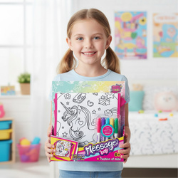 TOREBKA DO MALOWANIA + PISAKI JEDNOROŻEC ZESTAW ARTYSTYCZNY DLA DZIECI