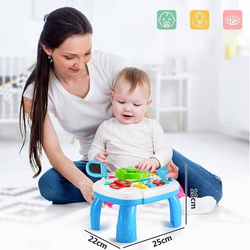 STOLIK STOLICZEK PANEL EDUKACYJNY INTERAKTYWNY KIEROWNICA PIANINKO DZIECI