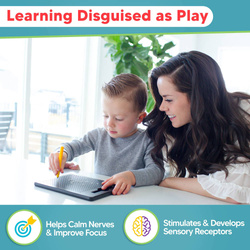 MAG PAD DUŻA TABLICA MAGNETYCZNA KULKI + Szablony