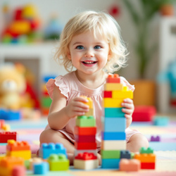 DUŻE MIĘKKIE KLOCKI 30 EL. DLA DZIECI PLASTIKOWE ZESTAW POJEMNIK I NAKLEJKI