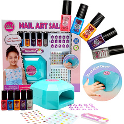 ZESTAW do Paznokci Salon Suszarka Brokat Lakier XL