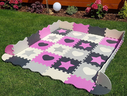 DUŻA MATA PIANKOWA 52 PUZZLE GRUBA XXL BEZPIECZNA