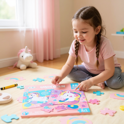 MAGNETYCZNA UKŁADANKA JEDNOROŻEC KSIĄŻECZKA PUZZLE MAGNETYCZNE ZABAWKA