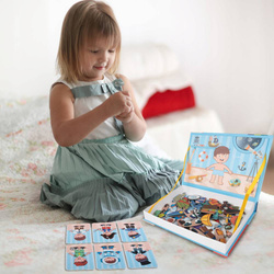 UKŁADANKA MAGNETYCZNA UBIERANIE CHŁOPCA MONTESSORI